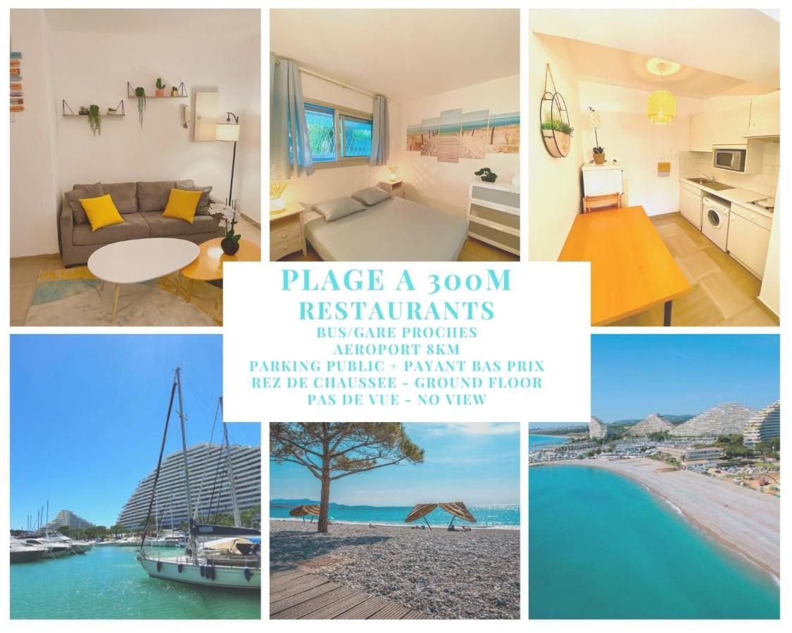 Superbe appartement à 300m de la plage, RDC - FAME MARINA BAIE DES ANGES Villeneuve-Loubet Esterno foto